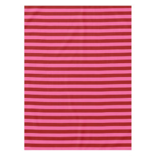 Maroon Red Pink Stripes Design Tafelkleed