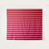 Maroon Red Pink Stripes Design Wandkleed (Voorkant (horizontaal))