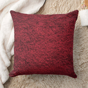 Maroon Red Wool Design modern Kussen