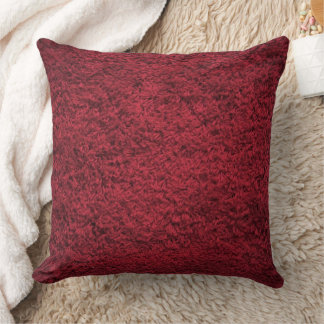 Maroon Red Wool Design modern Kussen