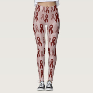 Maroon Ribbons...APS Leggings