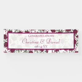Maroon Rose Wedding Spandoek