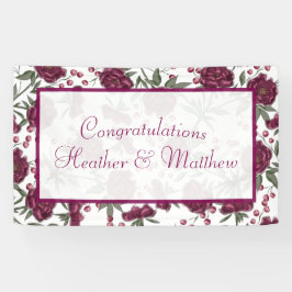 Maroon Rose Wedding Spandoek