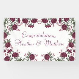 Maroon Rose Wedding Spandoek