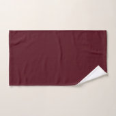 Maroon rouge foncé Bourgogne couleur solide (Serviette à main)