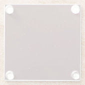 Maroon Sand Glazen Onderzetter (Achterkant)