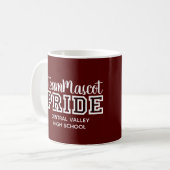 Maroon School Pride Mascotte Nom du café Mug (Devant gauche)
