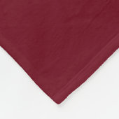 Maroon Soccer Throw Blanket PERSONALIZED Fleece Deken (Hoek)