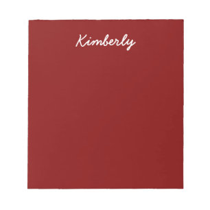 Maroon Solid Color Notitieblok