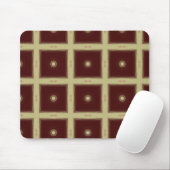 Maroon Square tiles mouse pad Muismat (Met muis)