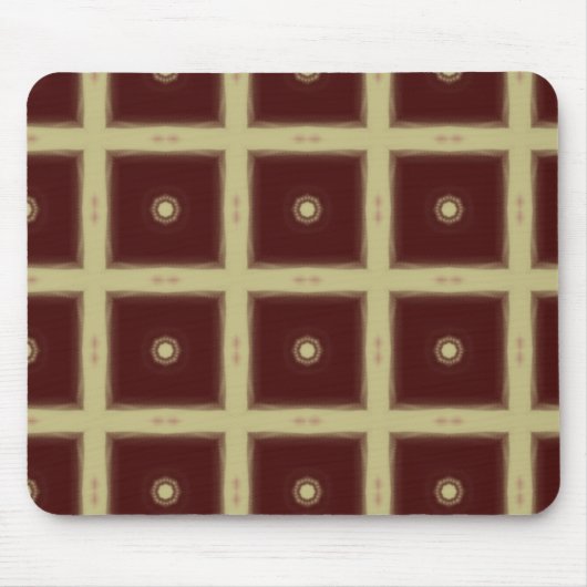 Maroon Square tiles mouse pad Muismat (Voorkant)