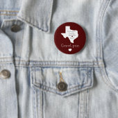 Maroon State of Texas Family Reunion Button (In situ)