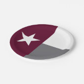 Maroon Texas Flag Papieren Bordje (Gekanteld)