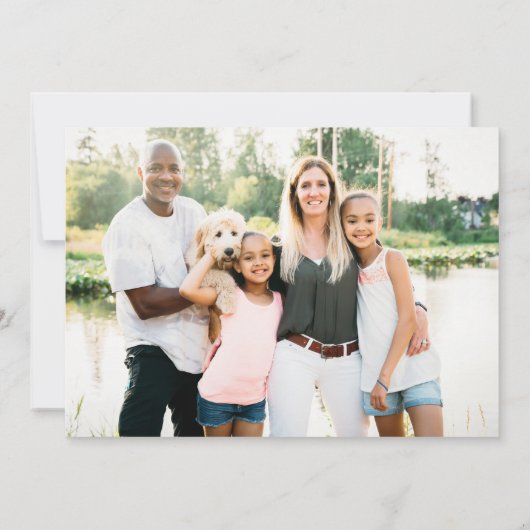 Maroon Texas JOY Foto Feestdagenkaart (Achterkant)