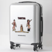 Maroon Tiger Dancer #2 Sticker (Koffer)