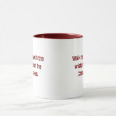 Maroon Typographie Cherokee Dire Coffee Mug (Centre)