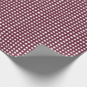 Maroon Waterverf check inpakpapier (Hoek)