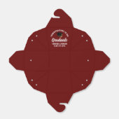 Maroon White Custom 2025 Graduation Party Fortune Bedankdoosjes (Uitgevouwen)