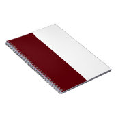 Maroon & Wit CUSTOM Notitieboek (Rechterzijde)