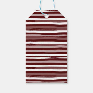 Maroon & Wit Gefeliciteerd Label Set Cadeaulabel