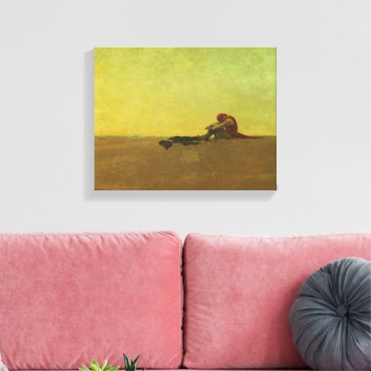 Marooned door Howard Pyle Canvas Afdruk (Insitu (Woonkamer))
