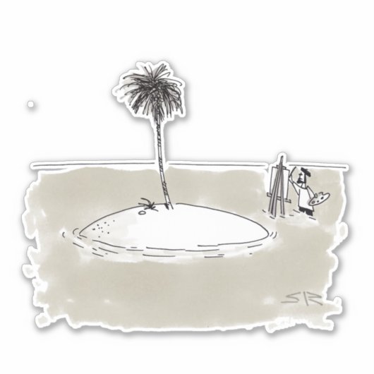 Marooned Painter contour sticker (Voorkant)