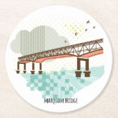 Marquam Bridge Portland Onderzetter (Voorkant)