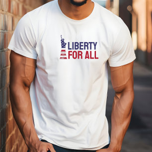 Marque anti-Trump drapeau rouge bleu T-shirt