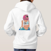 Marque Arberor Sweat - shirt à capuche blanc - Mar (Dos)