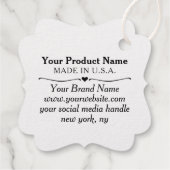 Marque Argent Foil avec les étiquettes Logo de l'e (Dos)