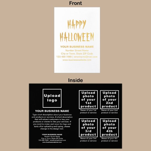 Marque Black Business sur la carte à huile Hallowe