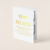 Marque blanche d'affaires sur la carte à huile d'H (Devant)