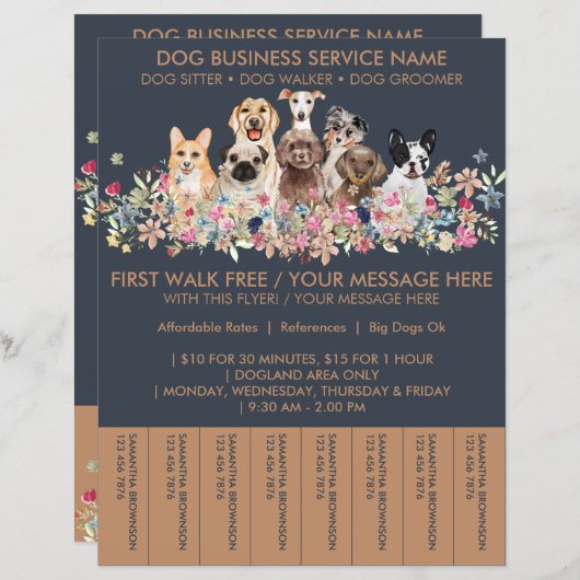 Marque Brown race Chien Walker Flyer Billets (Devant / Derrière)