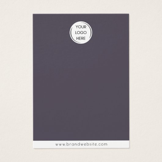 Marque Collier Logo Bijoux Carte d'affichage (Devant)