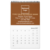 Marque commerciale Brown sur le calendrier (Jan 2027)