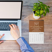 Marque commerciale Brown sur le calendrier