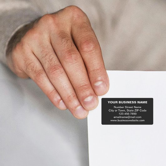 Marque commerciale en texte clair sur Étiquette de