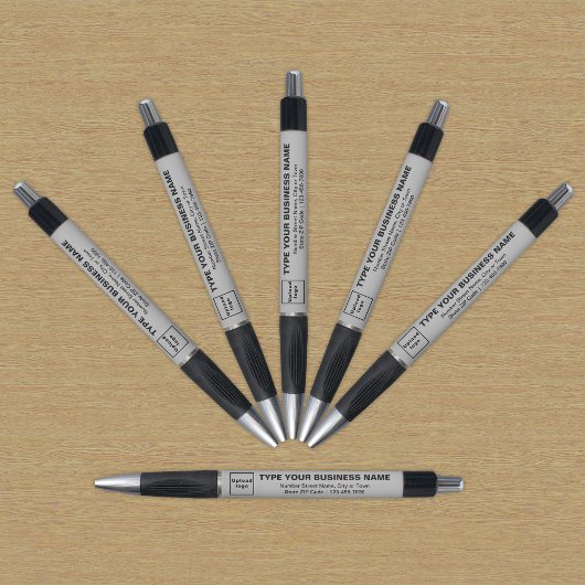 Marque commerciale grise sur stylo