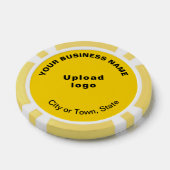 Marque commerciale jaune sur les jetons de poker (Simple)