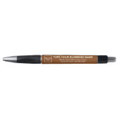 Marque commerciale marron sur stylo (Devant)