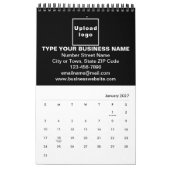 Marque commerciale noire sur le calendrier (Jan 2027)