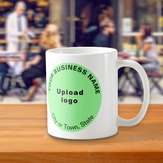 Marque commerciale ronde verte sur Mug