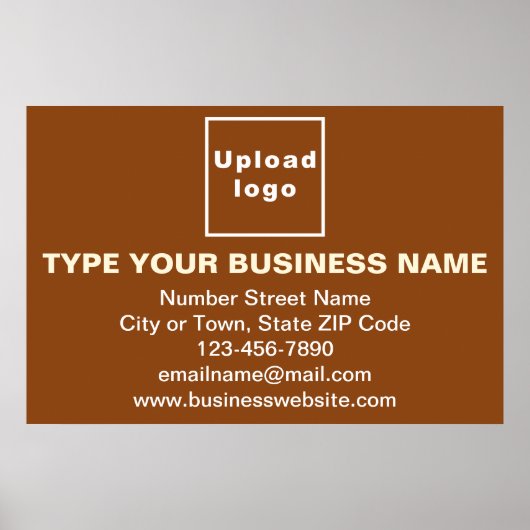 Marque commerciale sur affiche rectangle Brown (Devant)