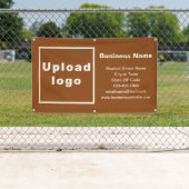 Marque commerciale sur bannière Brown (En situation)