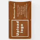 Marque commerciale sur bannière Brown (Vertical)