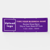 Marque commerciale sur bannière longue violet (Horizontal)