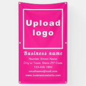 Marque commerciale sur bannière Portrait Rose (Vertical)