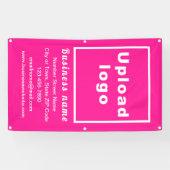 Marque commerciale sur bannière Portrait Rose (Horizontal)