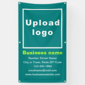 Marque commerciale sur bannière Turquoise Portrait (Vertical)