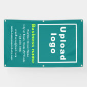 Marque commerciale sur bannière Turquoise Portrait (Horizontal)